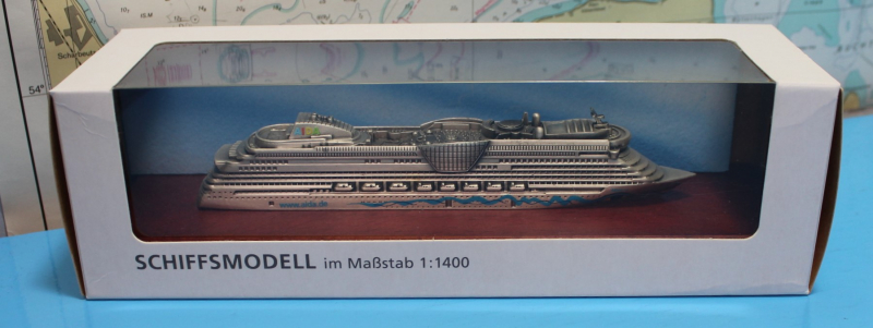 Kreuzfahrtschiff "AIDAluna" graue Ausführung (1 St.)  D 2009 in 1:1400